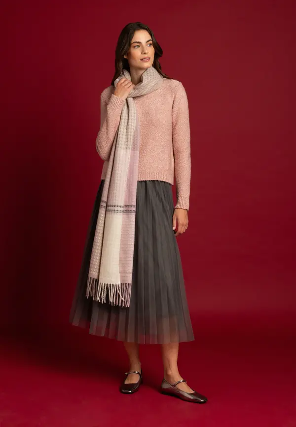 More & More Bouclé-Pullover, rose flush, Herbst-Kollektion Begrenztes Angebot