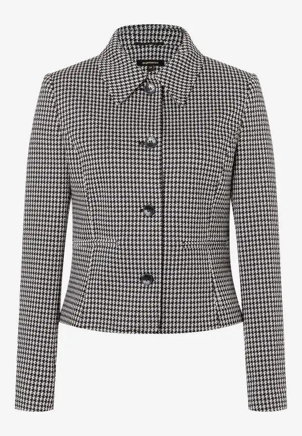 More & More Jerseyjacke, Hahnentritt-Dessin, Herbst-Kollektion Saisonschlussverkauf