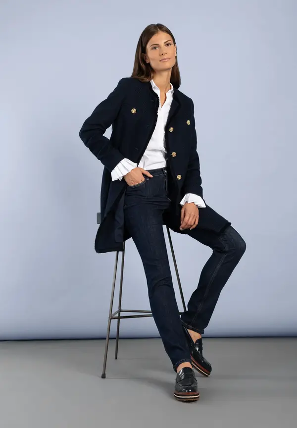More & More schmale Jeans, HAZEL, dark blue denim Valentinstagsangebot
