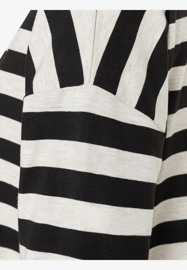 More & More Ringelshirt, schwarz/beige melange, Herbst Kollektion VIP-Rabatte