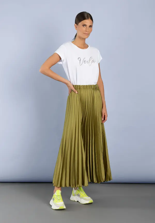 More & More T-Shirt mit Strass-Schriftzug, weiß JETZT KAUFEN