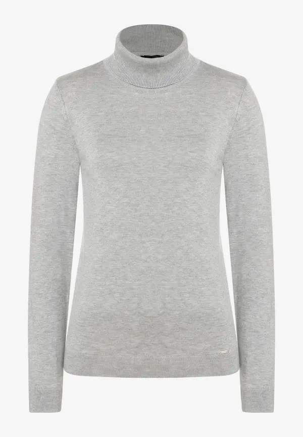 More & More Rollkragenpullover, grau melange, Herbst-Kollektion Neueste Stile