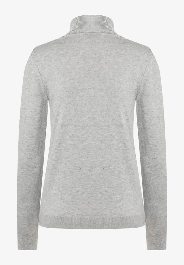 More & More Rollkragenpullover, grau melange, Herbst-Kollektion Neueste Stile
