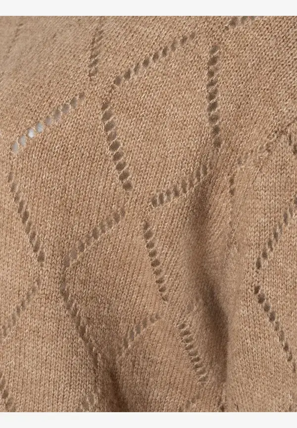 More & More Ajour-Pullover, beige macchiato, Herbst-Kollektion Letzte 2 Tage