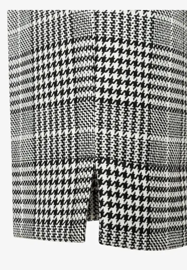 More & More Glencheck Hose, schwarz/ecru, Herbst-Kollektion Letzter Tag