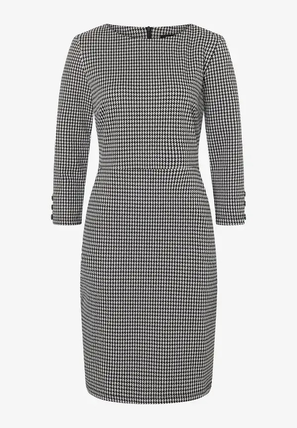 More & More Jerseykleid, Hahnentritt-Dessin, Herbst-Kollektion Bis zu 50% Rabatt