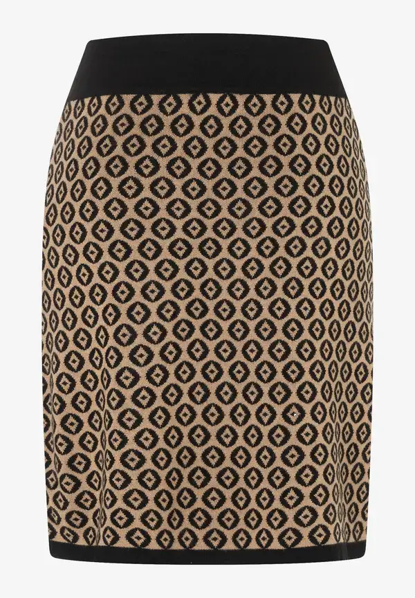 More & More Strickrock mit Jacquardmuster, Herbst-Kollektion Bis zu 65% Rabatt