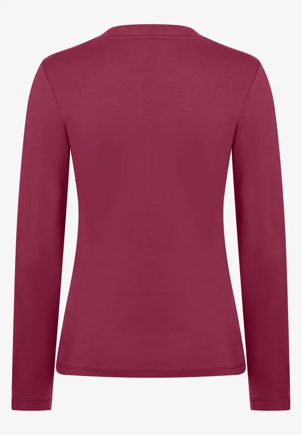 More & More Langarmshirt, bordeaux, Herbst-Kollektion Super Rabatt