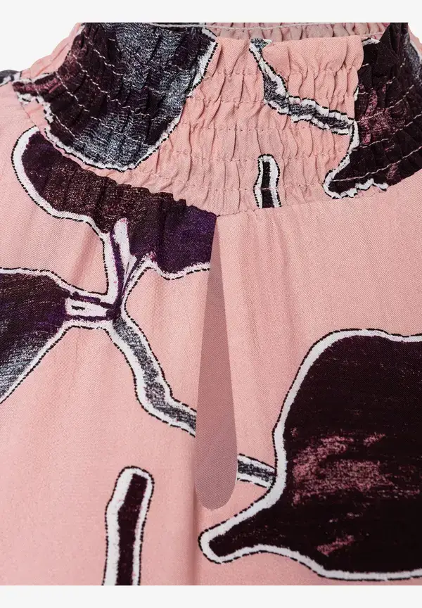 More & More Viskosebluse, Blätterprint, Herbst-Kollektion Fabrikladen