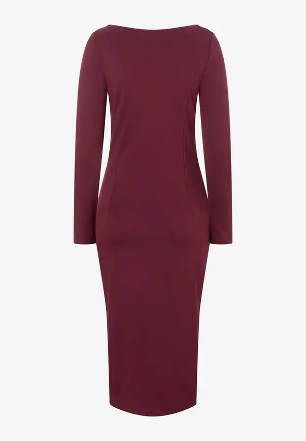 More & More Jerseykleid, bordeaux, Herbst-Kollektion Speichern exportieren