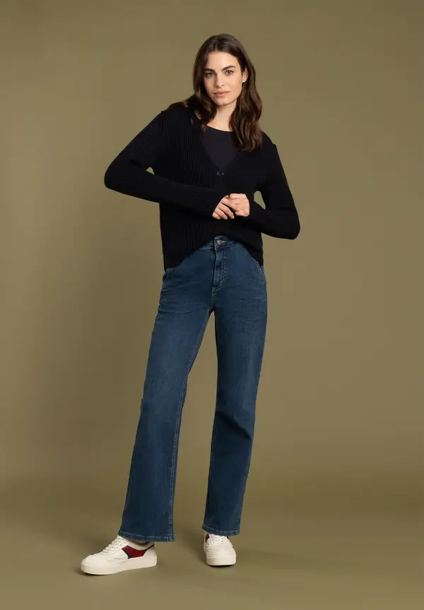More & More Cardigan, Rippe, marine Outlet