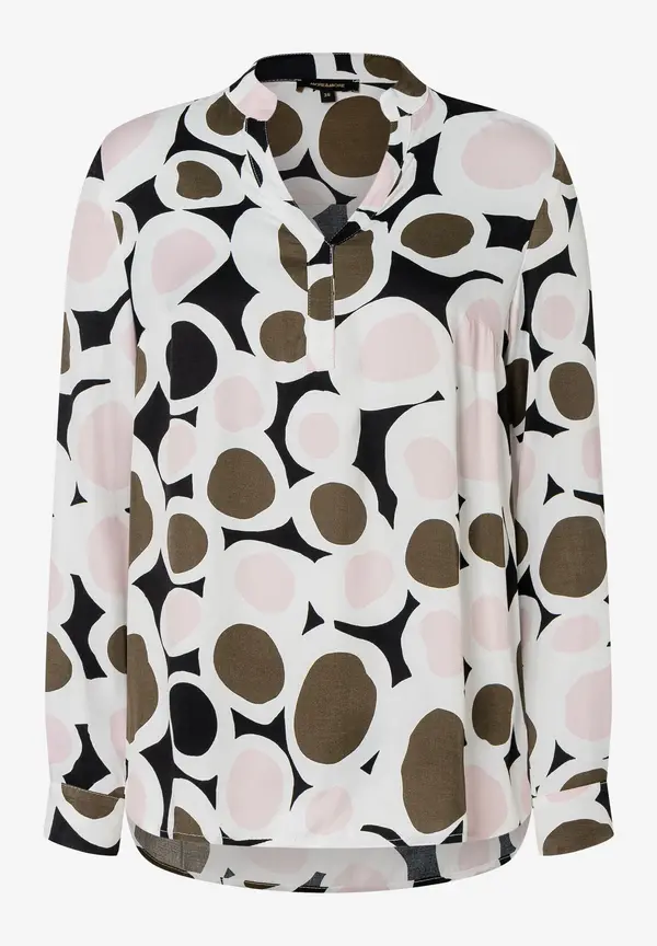 More & More Printbluse, rosé/olive/schwarz, Herbst-Kollektion Angebote