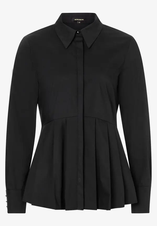 More & More Hemdbluse mit Falten-Detail, schwarz, Herbst-Kollektion Meist gekauft