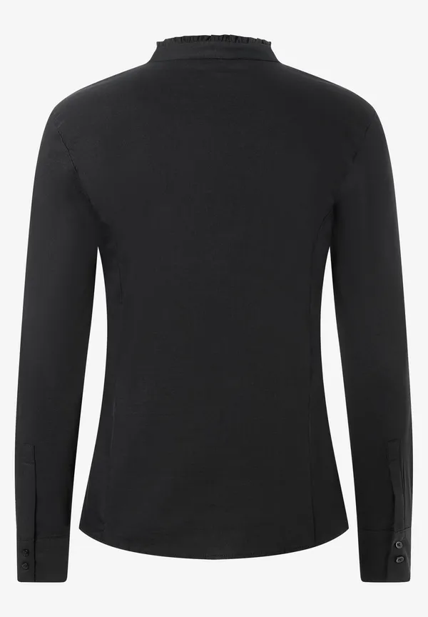 More & More Baumwoll/Stretch Bluse, schwarz, Herbst-Kollektion Blitzverkäufe
