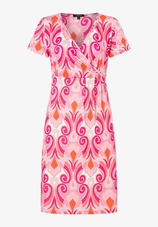 More & More Jerseykleid, Ornament-Print, rosa/rot/pink Fabrikpreis