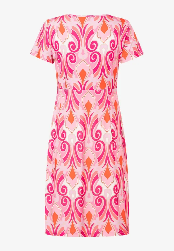 More & More Jerseykleid, Ornament-Print, rosa/rot/pink Fabrikpreis
