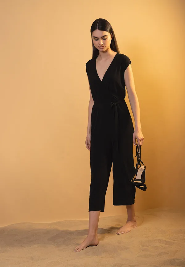 More & More Jersey-Jumpsuit, schwarz, Sommer-Kollektion Exklusivangebot