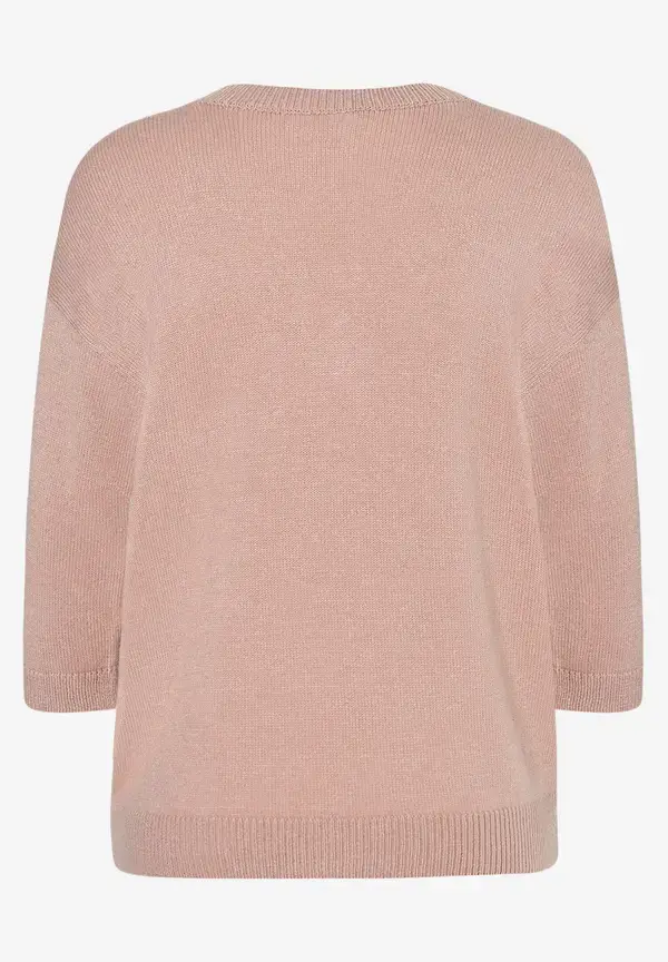 More & More V-Neck Pullover, rosa, Frühjahres-Kollektion Jubiläumsangebot