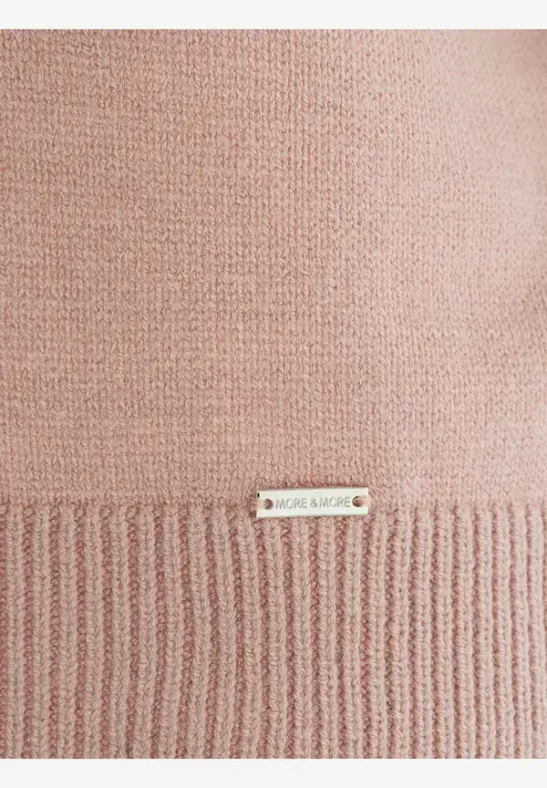More & More V-Neck Pullover, rosa, Frühjahres-Kollektion Jubiläumsangebot