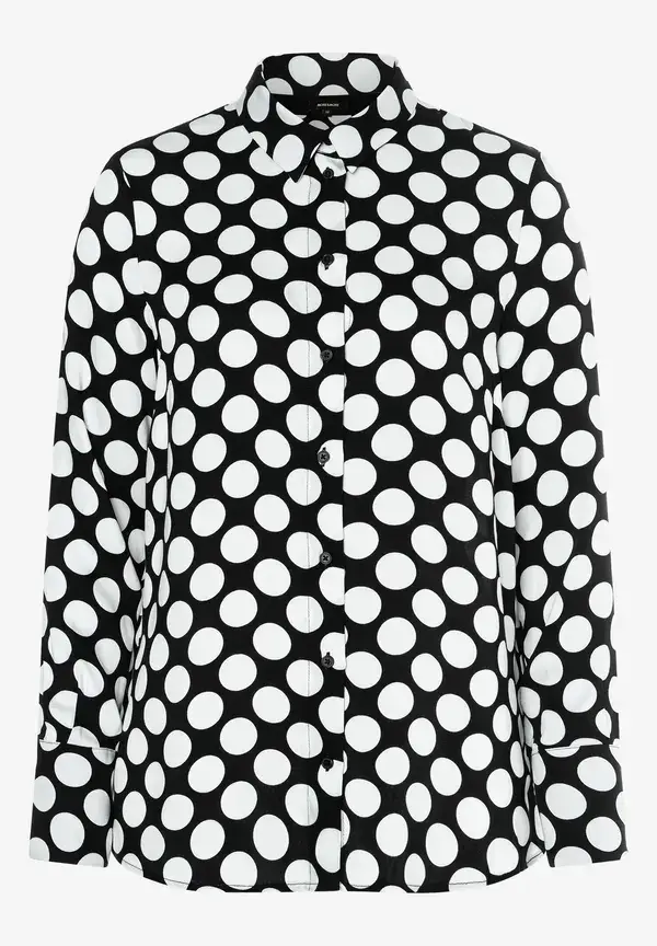 More & More Tupfenbluse, schwarz/ecru, Frühjahrs-Kollektion Top Angebot