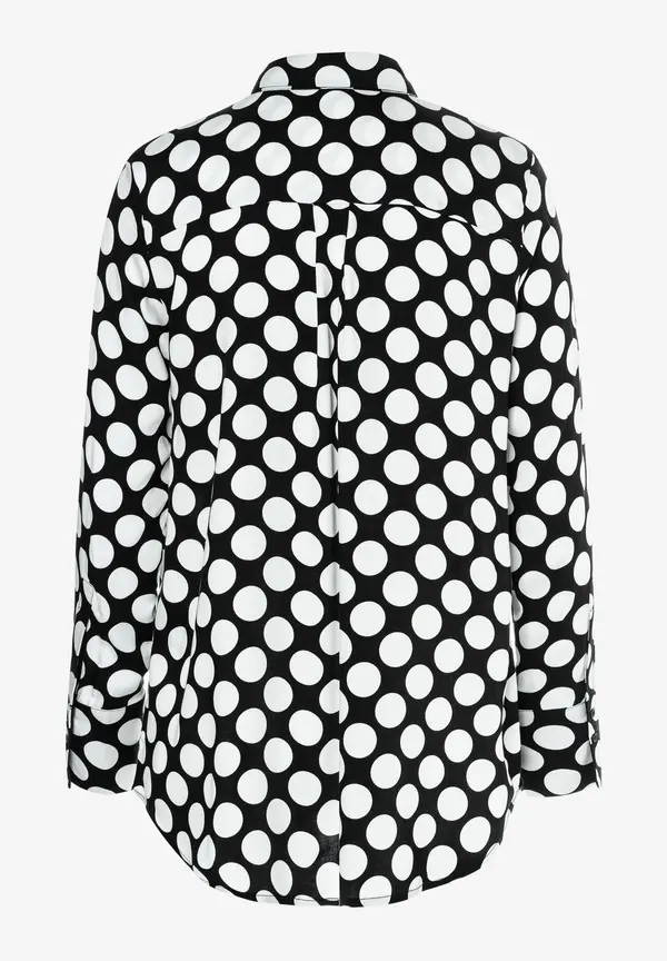 More & More Tupfenbluse, schwarz/ecru, Frühjahrs-Kollektion Top Angebot