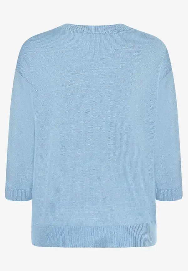 More & More V-Neck Pullover, hellblau, Frühjahres-Kollektion Große Rabatte