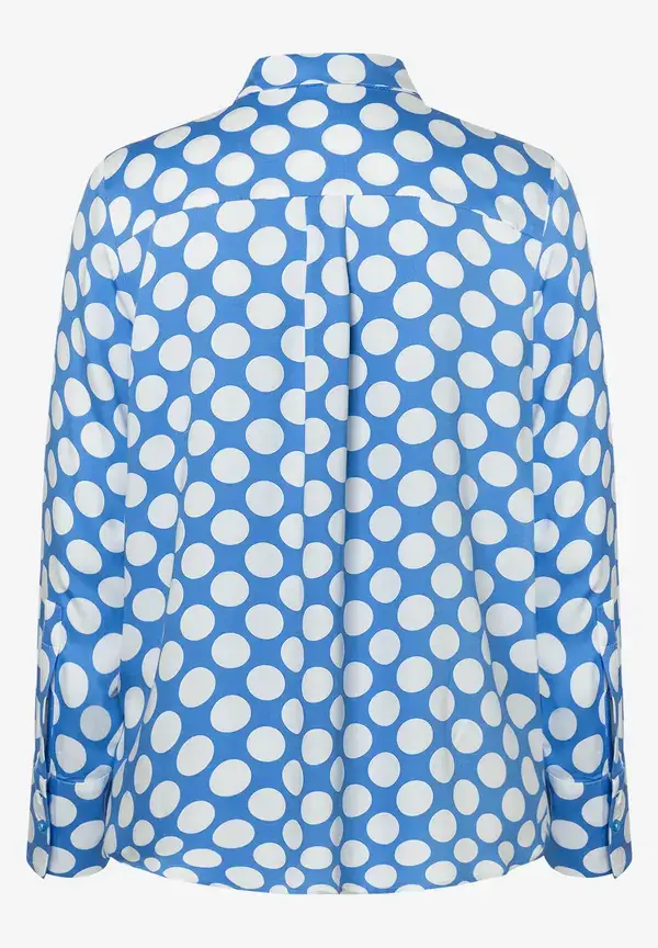 More & More Tupfenbluse, hellblau/ecru, Frühjahrs-Kollektion Saisonale Angebote