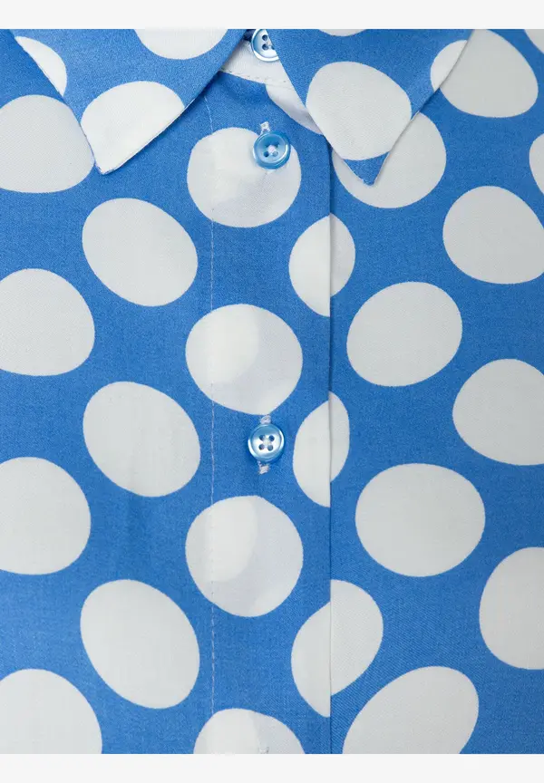 More & More Tupfenbluse, hellblau/ecru, Frühjahrs-Kollektion Saisonale Angebote