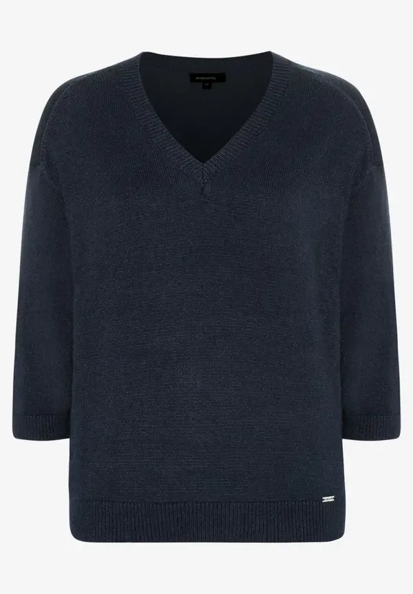 More & More V-Neck Pullover, marine, Frühjahres-Kollektion Tägliche Deals