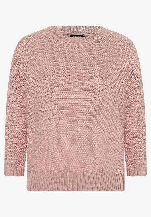 More & More Strukturpullover, 3/4 Arm, rosa, Frühjahrs-Kollektion Sonderangebote