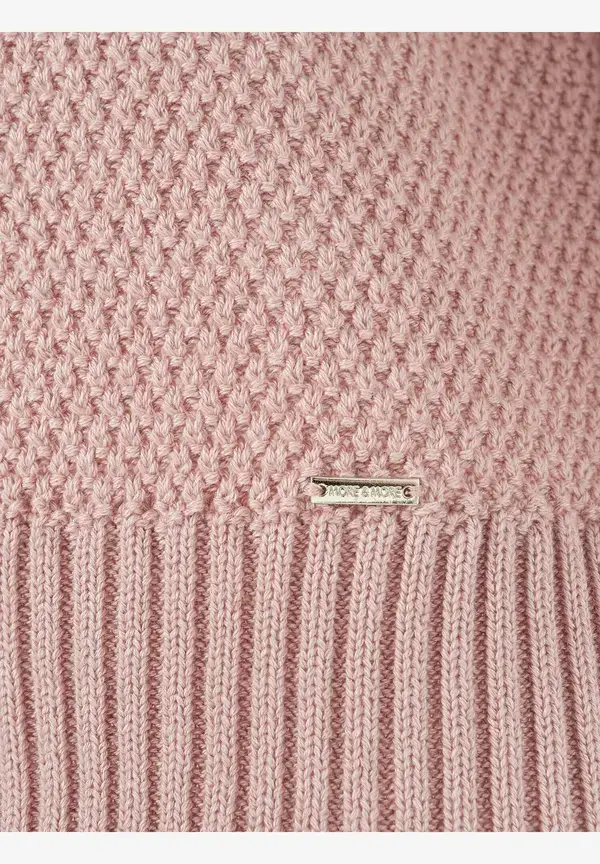 More & More Strukturpullover, 3/4 Arm, rosa, Frühjahrs-Kollektion Sonderangebote