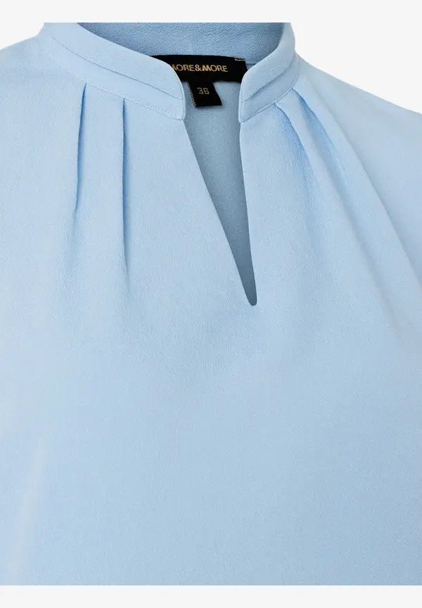 More & More Blusenshirt, 3/4 Arm, hellblau, Frühjahrs-Kollektion Zeitbegrenzte Promotion