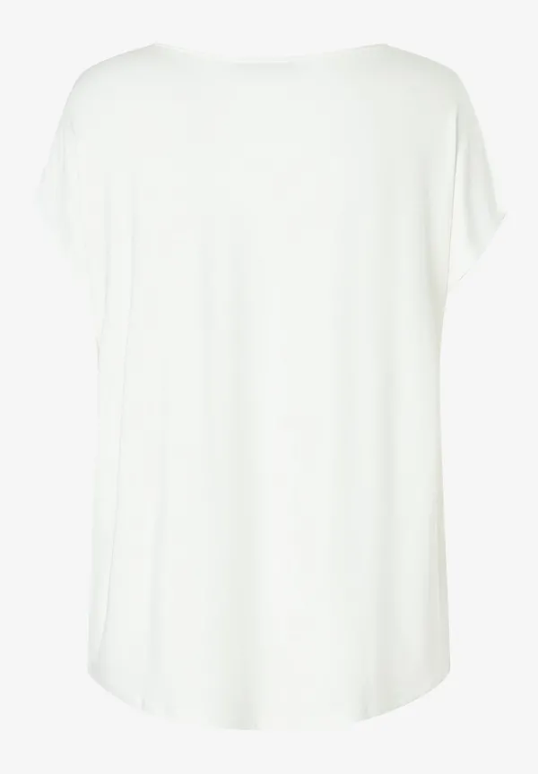 More & More Shirt mit Satinfront, ecru Bis zu 55% Rabatt