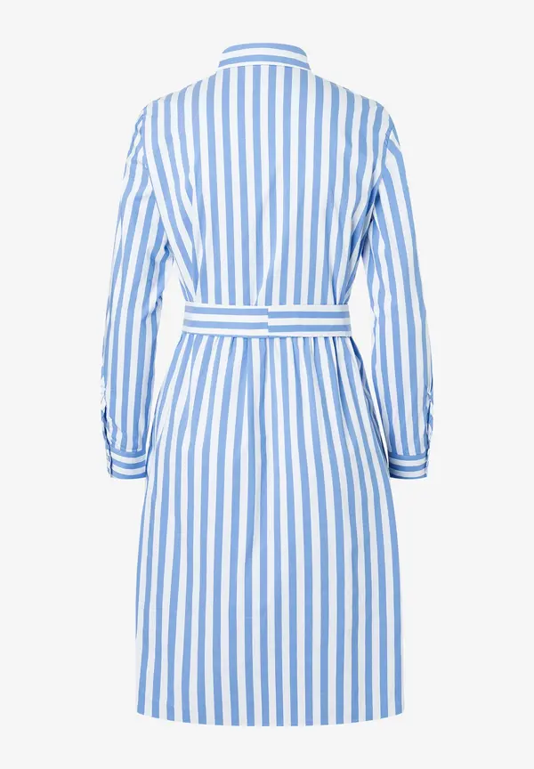More & More Hemdblusenkleid mit Streifenmuster, blau/weiß, Frühjahrs-Kollektion Begrenzt auf 3 Tage