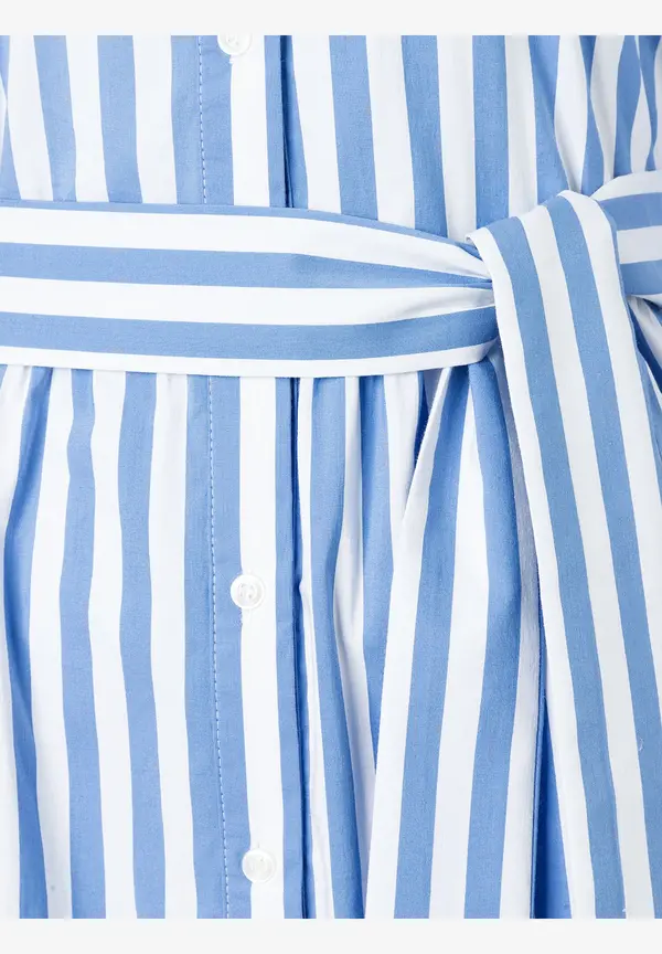 More & More Hemdblusenkleid mit Streifenmuster, blau/weiß, Frühjahrs-Kollektion Begrenzt auf 3 Tage