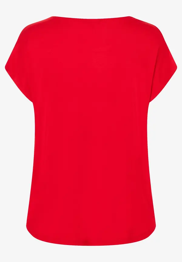 More & More Shirt mit Satinfront, rot, Frühjahrs-Kollektion Black Friday Preise