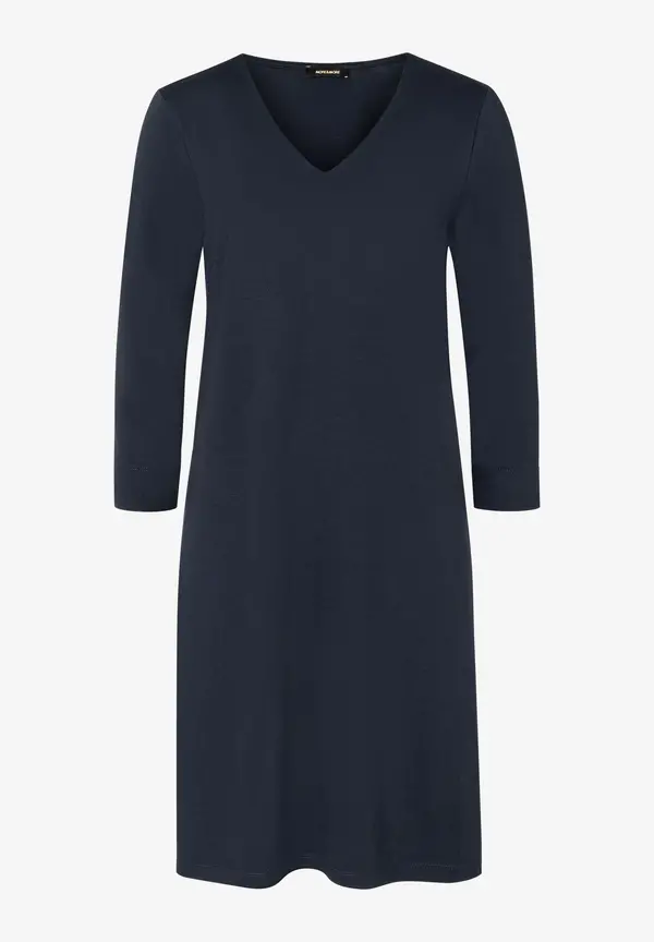 More & More Jerseykleid mit V-Auschnitt, marine, Frühjahrs-Kollektion zollfrei