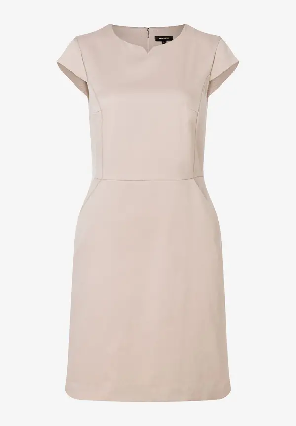 More & More Etuikleid mit feiner Struktur, beige, Frühjahrs-Kollektion Rabatte dieses Monats