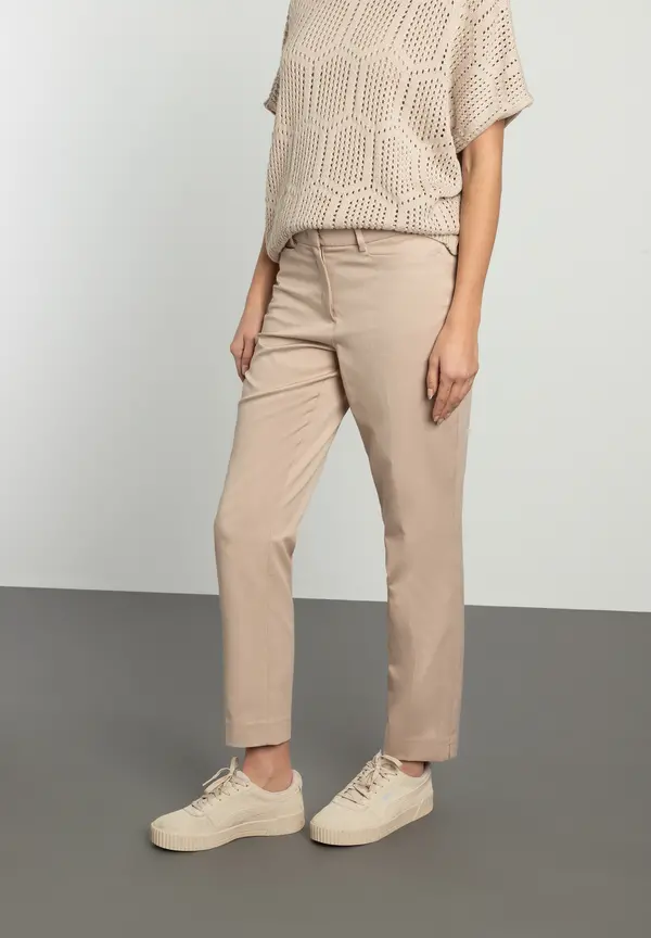 More & More Anzughose mit feiner Struktur, beige, Frühjahrs-Kollektion 2025