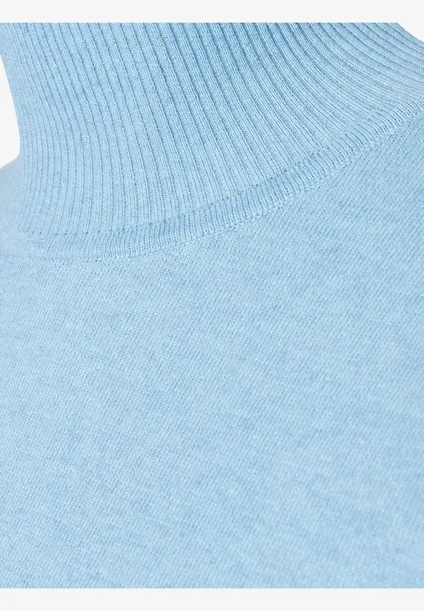 More & More Kurzarm-Pullover mit Kaschmir, hellblau, Frühjahrs-Kollektion Outlet