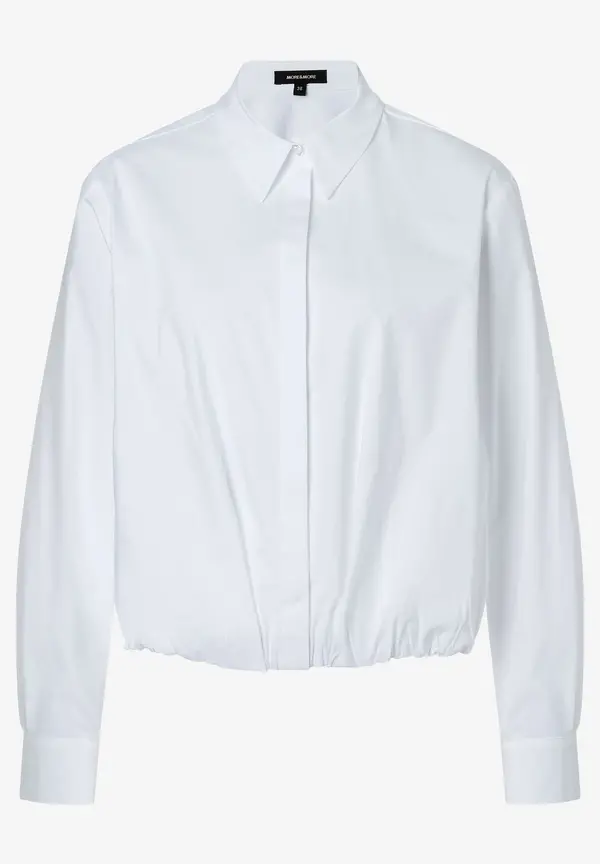 More & More kurze Hemdbluse, weiß, Frühjahrs-Kollektion Fabrikverkauf