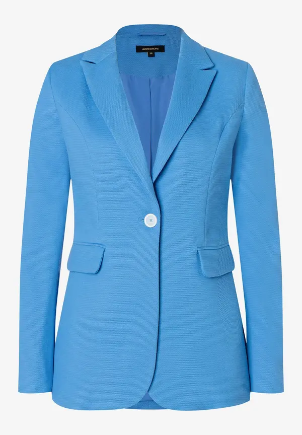More & More strukturierter Blazer, blue breeze, Frühjahrs-Kollektion Blitzverkäufe