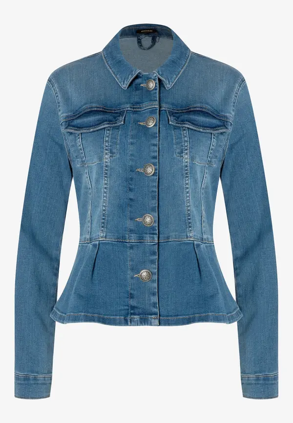 More & More Jeansjacke mit Schößchen, Frühjahrs-Kollektion Kostenloser Versand