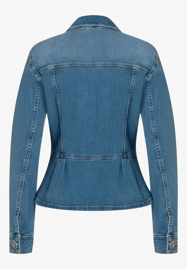 More & More Jeansjacke mit Schößchen, Frühjahrs-Kollektion Kostenloser Versand
