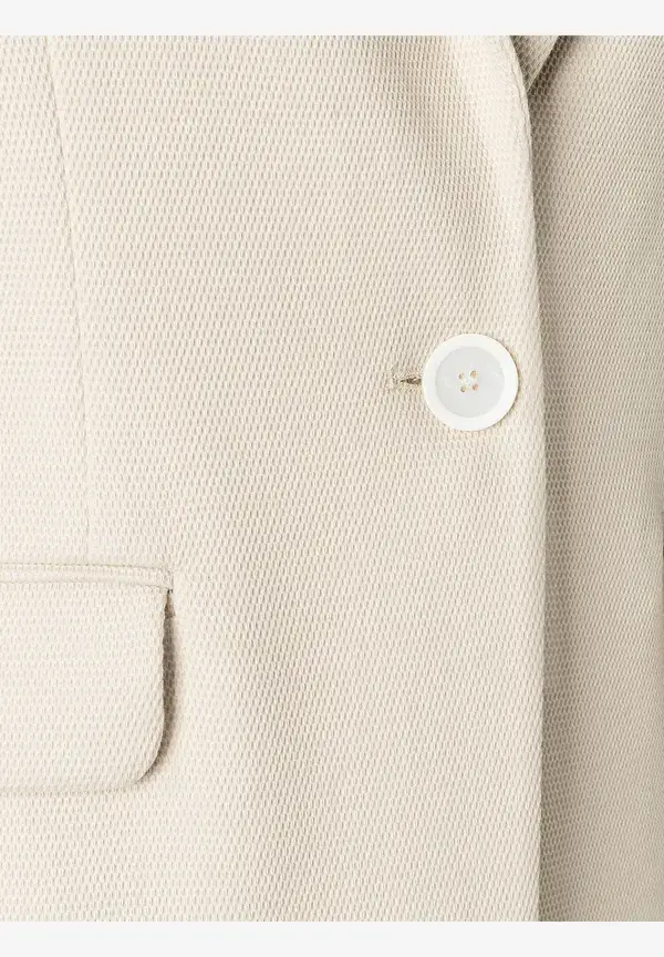 More & More strukturierter Blazer, almond, Frühjahrs-Kollektion Fabrik Onlineshop