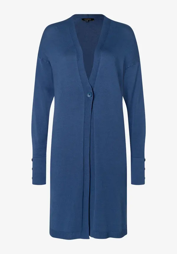 More & More langer Cardigan, estate blue, Frühjahrs-Kollektion Flash Sale