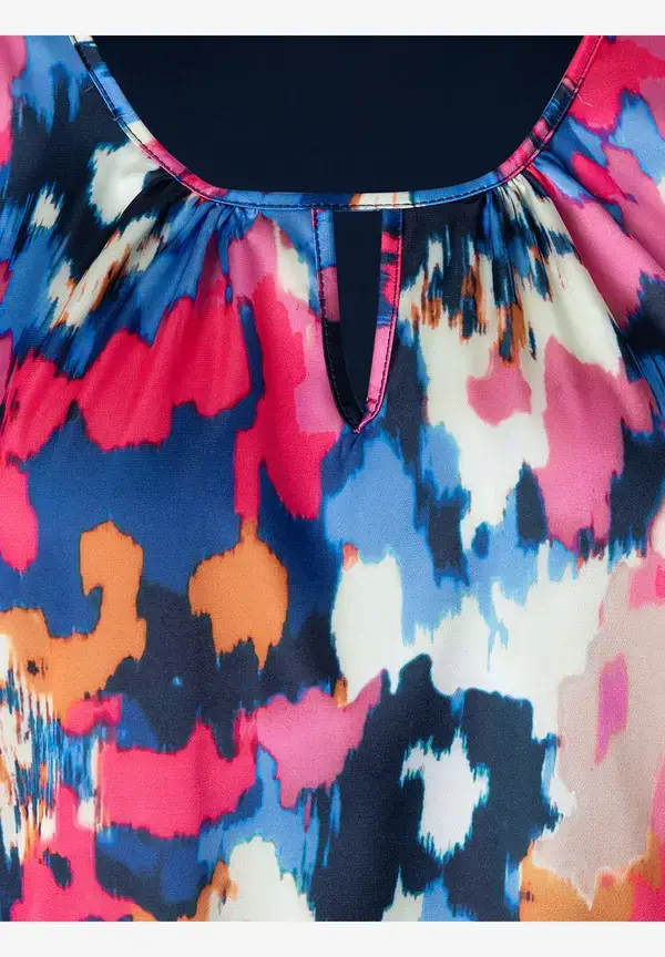 More & More Blusenshirt mit abstraktem Print, Frühjahrs-Kollektion Preisnachlass