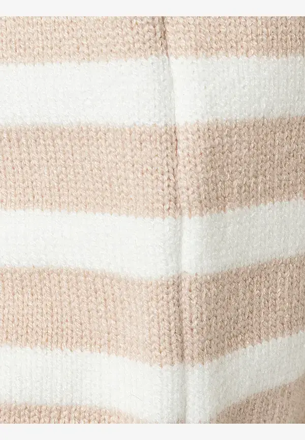 More & More kurzer Ringelpullover, beige/ecru, Frühjahrs-Kollektion Valentinstagsangebot