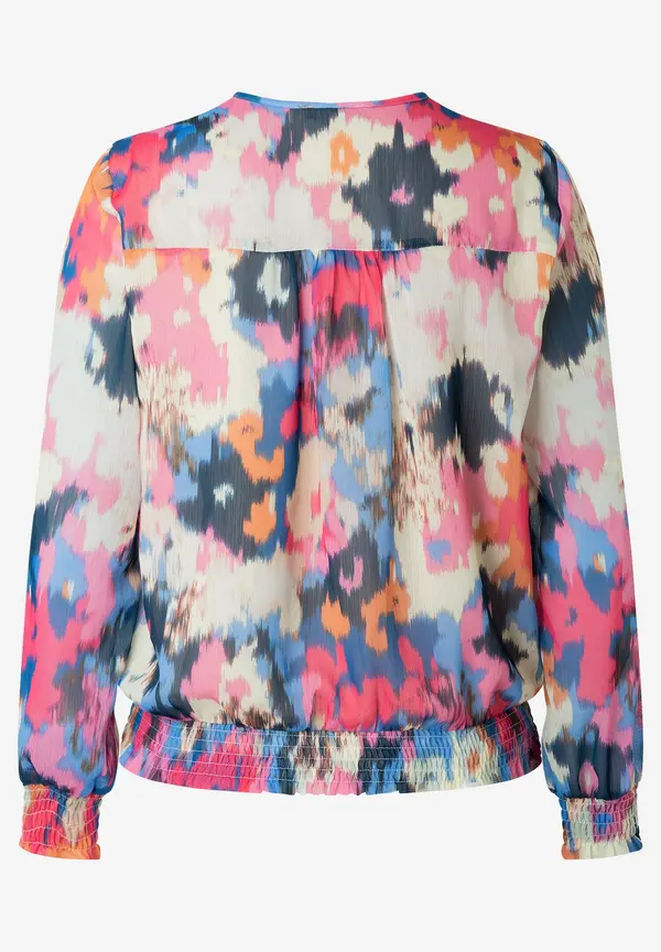 More & More Chiffonbluse mit abstraktem Print, Frühjahrs-Kollektion Neueste Mode