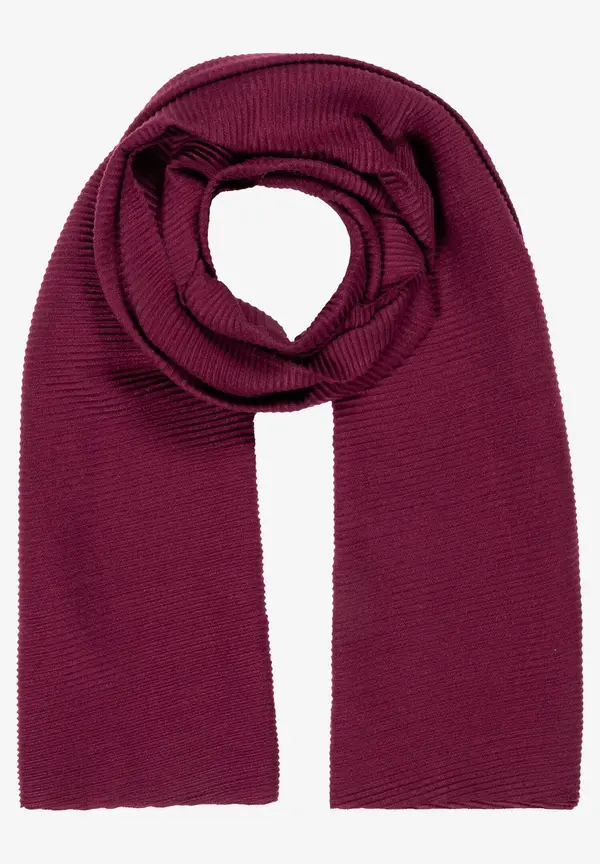 More & More Plissée-Schal, bordeaux, Herbst-Kollektion Große Rabatte